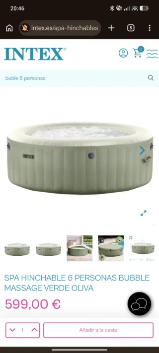 Piscina Spa Hinchable Intex PureSpa 6 Personas