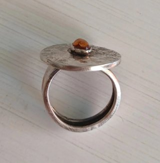 Anillo Plata 925 y Ámbar Báltico Natural