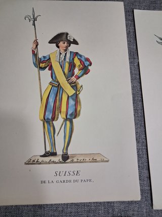 Lámina Suisse, de la Garde du Pape