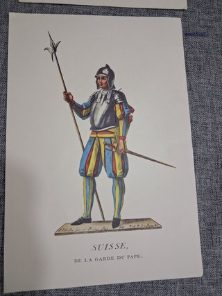 Lámina Suisse, de la Garde du Pape