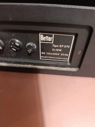 Tocadiscos Bettor EF-275 Vintage