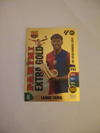 Carta Panini Lamine Yamal Extra Gold 2024