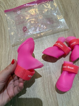 Botas para Perro Rosas (4uds)