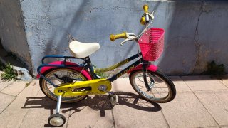 Bicicleta infantil CONOR 14 naranja/verde