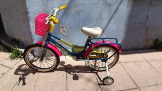 Bicicleta infantil CONOR 14 naranja/verde