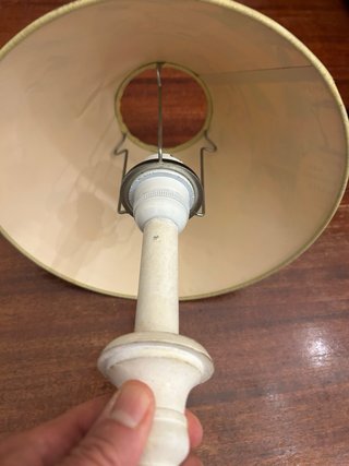 Lámpara de mesa hierro envejecido