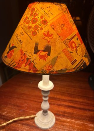 Lámpara de mesa hierro envejecido