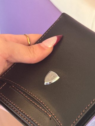 Cartera negra polipiel nueva