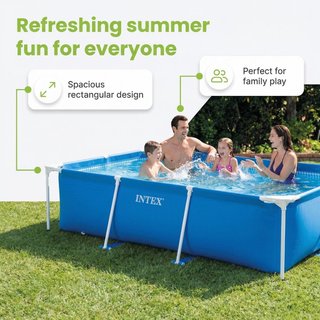 Piscina Rectangular Intex Nueva 3834 litros