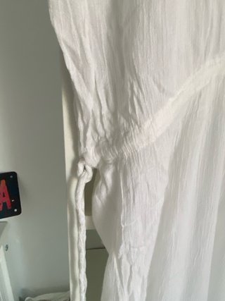 Caftán blanco bordado Amichi talla S