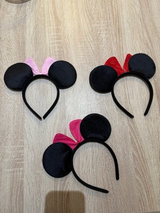 Lote Diadema Minnie Disney Orejas y Lazo