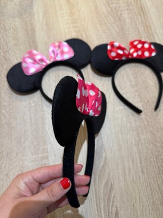 Lote Diadema Minnie Disney Orejas y Lazo