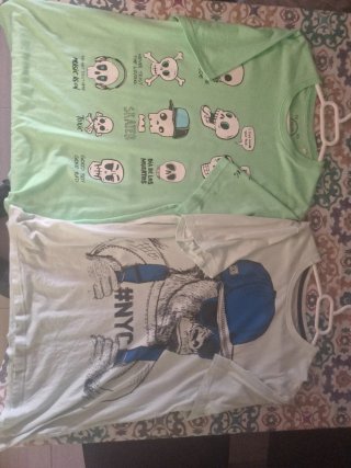 2 Camisetas Gráficas Talla 170/176