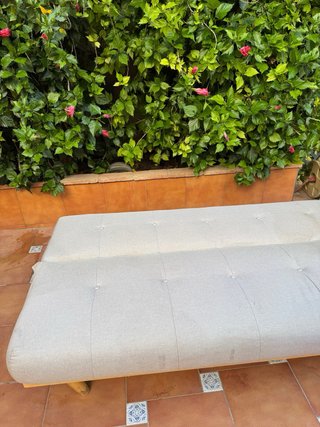Sofá-cama diseño gris