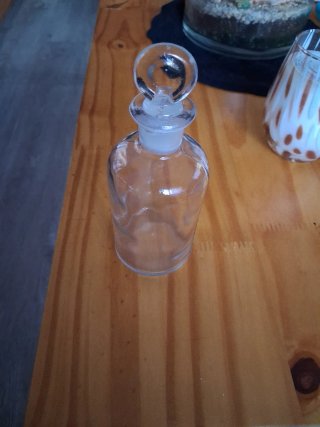Botella Farmacia Vintage Cristal