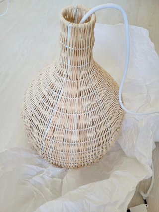 Lámpara de techo Markle Sklum Ratán Beige
