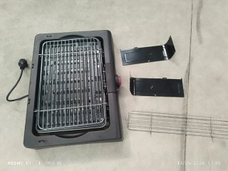 Plancha Barbacoa Eléctrica Mandin 2000W. 1 solo us