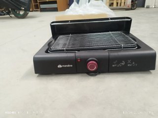 Plancha Barbacoa Eléctrica Mandin 2000W. 1 solo us