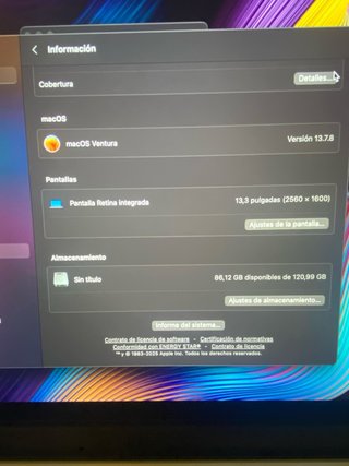 MacBook Pro 2015 13” / 8GB RAM/ 128GB SSD