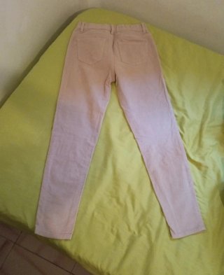 2 Pantalones micropana Talla S/36 Beige