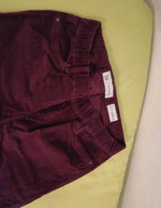 2 Pantalones micropana Talla S/36 Beige