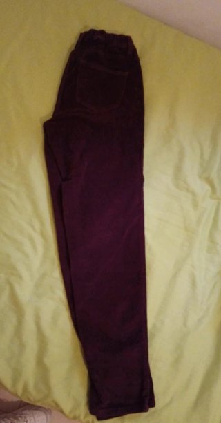 2 Pantalones micropana Talla S/36 Beige