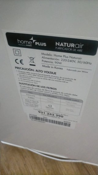 Purificador Humidificador Home Plus Gris/Rojo