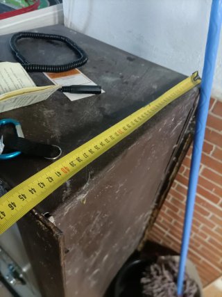 Caja Fuerte Metálica Marrón y Gris