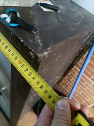 Caja Fuerte Metálica Marrón y Gris