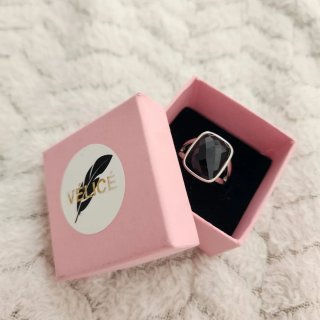 Anillo Plata 925 Piedra Negra