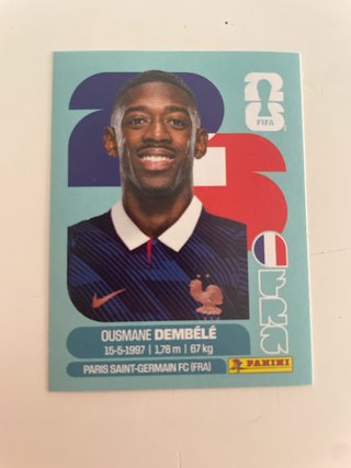 Cromo Ousmane Dembélé Panini Mundial 2026