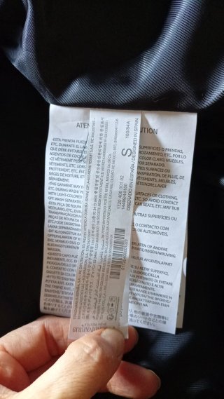 Chaqueta Stradivarius Negra