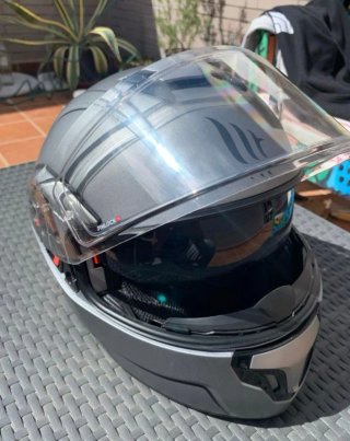 Casco Moto Integral Gris