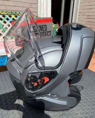 Casco Moto Integral Gris