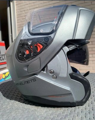 Casco Moto Integral Gris