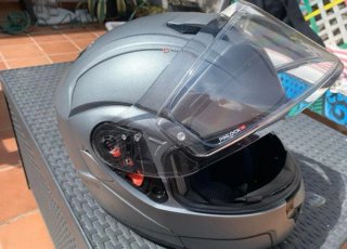 Casco Moto Integral Gris adulto, Talla S