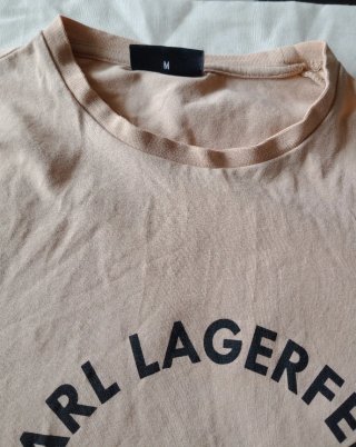 Camiseta Karl Lagerfeld Beige Talla M