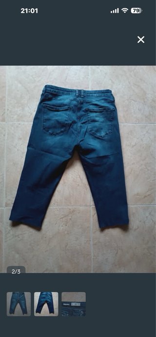 Pantalón Pirata Azul