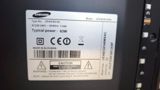 Smart TV Samsung 40 Negro y Plata