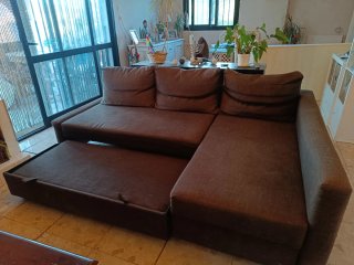 Sofá Cama Ikea Friheten.Para recoger. Color marrón