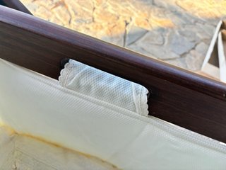 Minicuna de madera con dosel Artesania Beltran