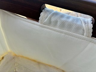Minicuna de madera con dosel Artesania Beltran