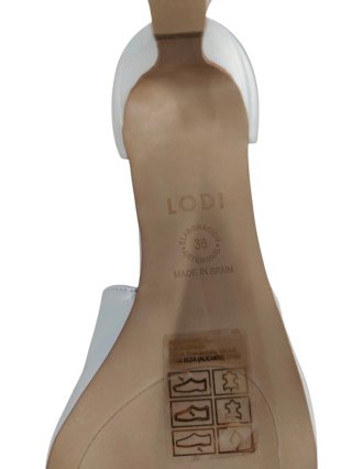 Sandalias LODI Tacón Blanco Talla 36