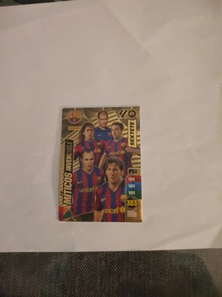 Carta Fútbol Míticos Invencibles Panini