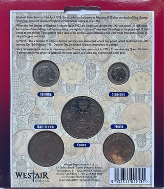 Colección Monedas Isabel II Plata