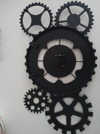 Reloj de Pared Engranajes Metal