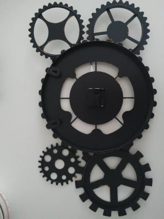 Reloj de Pared Engranajes Metal