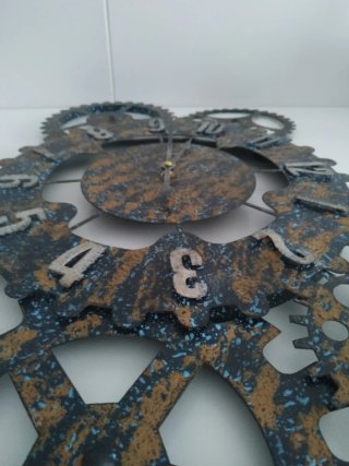 Reloj de Pared Engranajes Metal