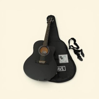 Guitarra Electroacústica Negra Cutaway