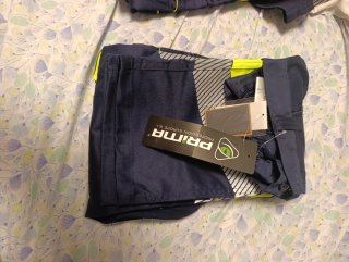 Pantalones PRIMA azul y amarillo